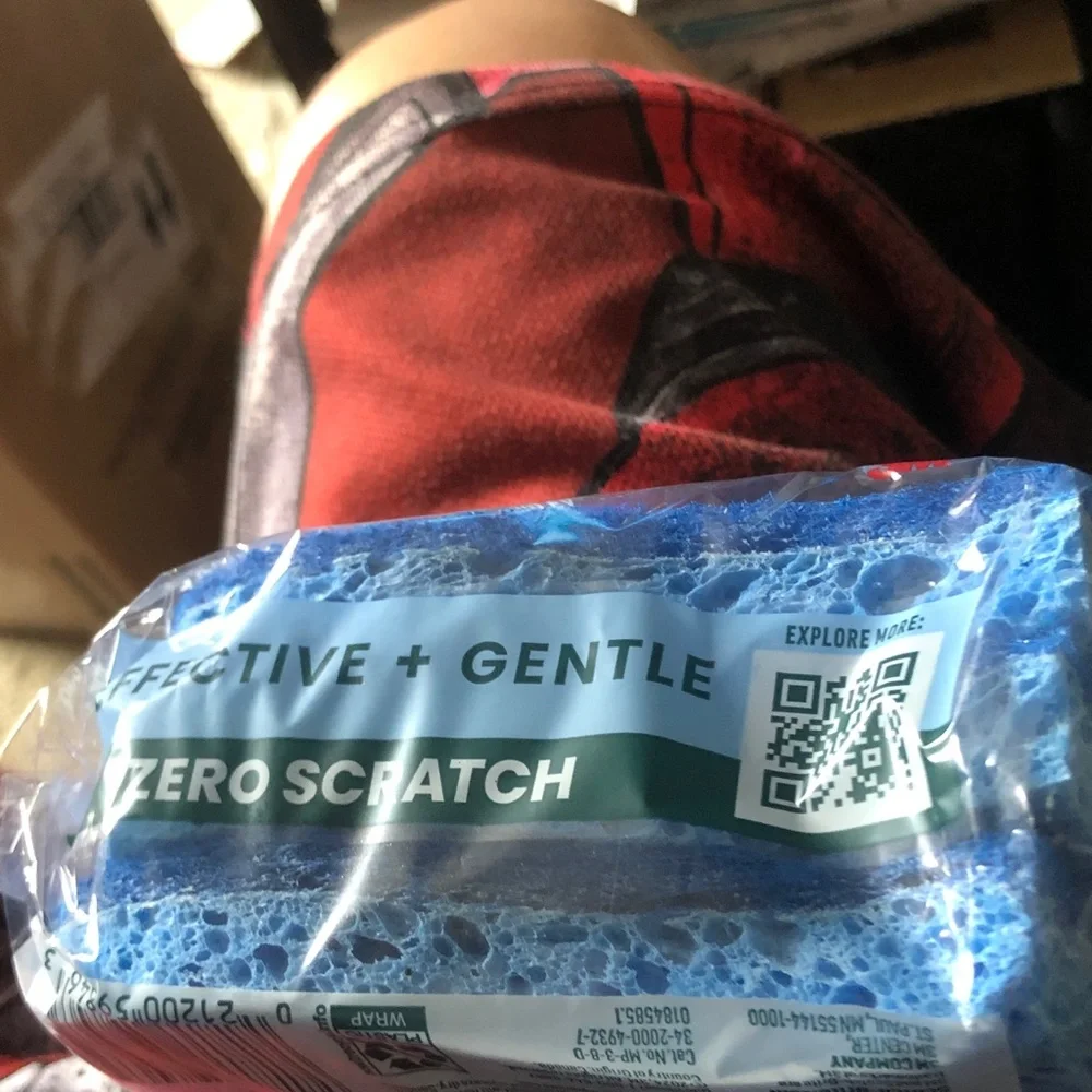 Zero Scratch Scrub Sponge - Blue